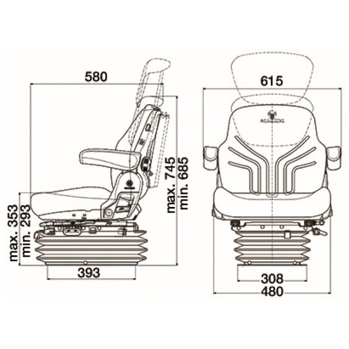 Grammer Tractor Seat - Image 4